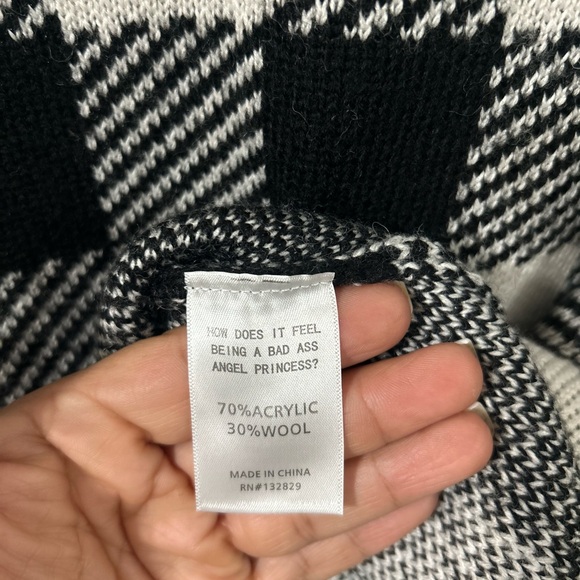 LPA Floyd Buffalo Check Sweater Dress Size Small - Picture 5 of 8